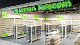 Design a mobile shop, Lemon Telecom Shop, Chatuchak Park Station
